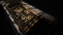 Visualisierung der Themenwelt 'Arena' auf dem BDEW Kongress 2025 mit Blick von oben