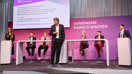 Podiumsdiskussion in einer Themensession auf dem BDEW Kongress 2024