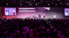 Diskussionsrunde im Plenum auf dem BDEW Kongress 2024