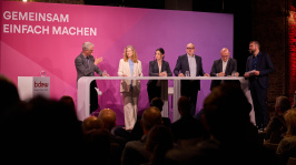 Podiumsdiskussion in einer Themensession auf dem BDEW Kongress 2024