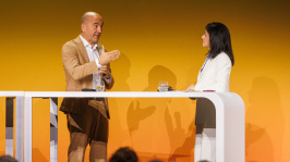 Stefan Dohler und Katherina Reiche auf der Plenumsbühne des BDEW Kongress 2025