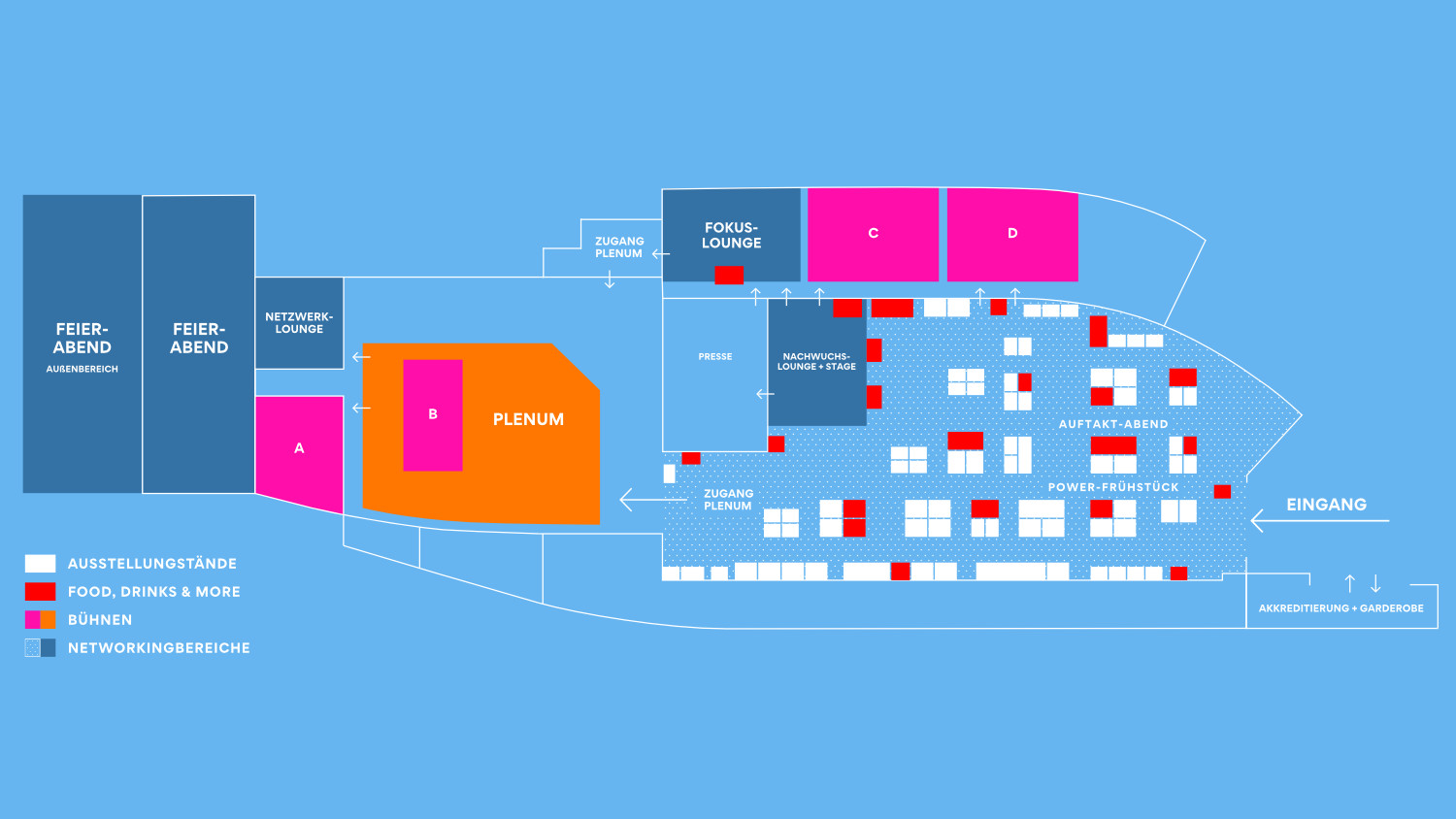 Hallenplan der Gesamtfläche vom BDEW Kongress 2026